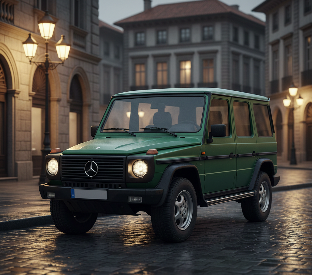 Classic old mercedes g wagon 