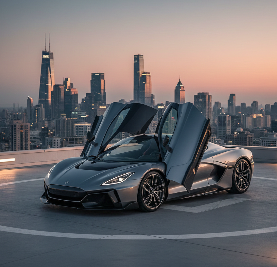 Rimac Nevera is an electric hypercar that goes from 0-60 mph in 1.85  seconds | Mashable