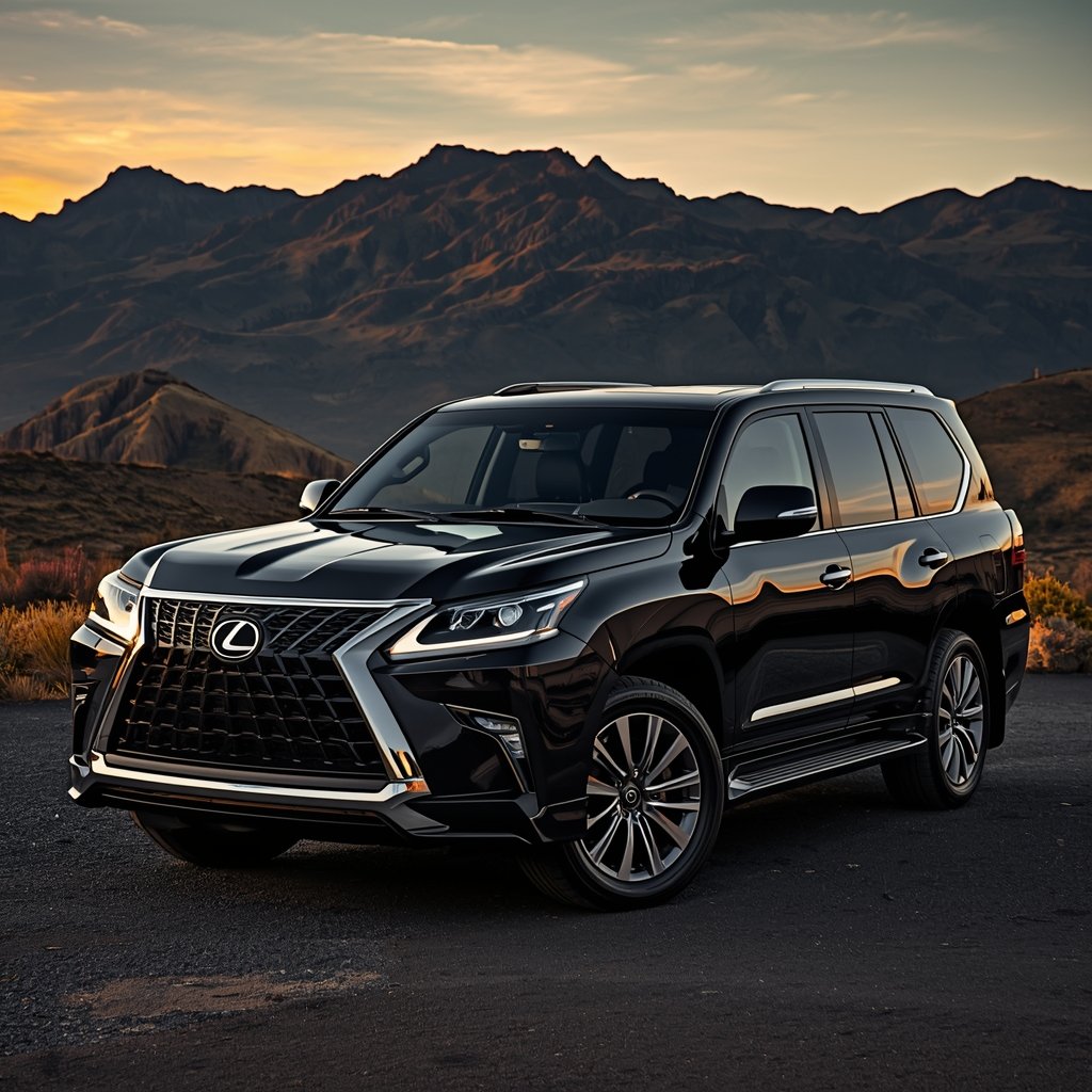 black lexus lx 550
