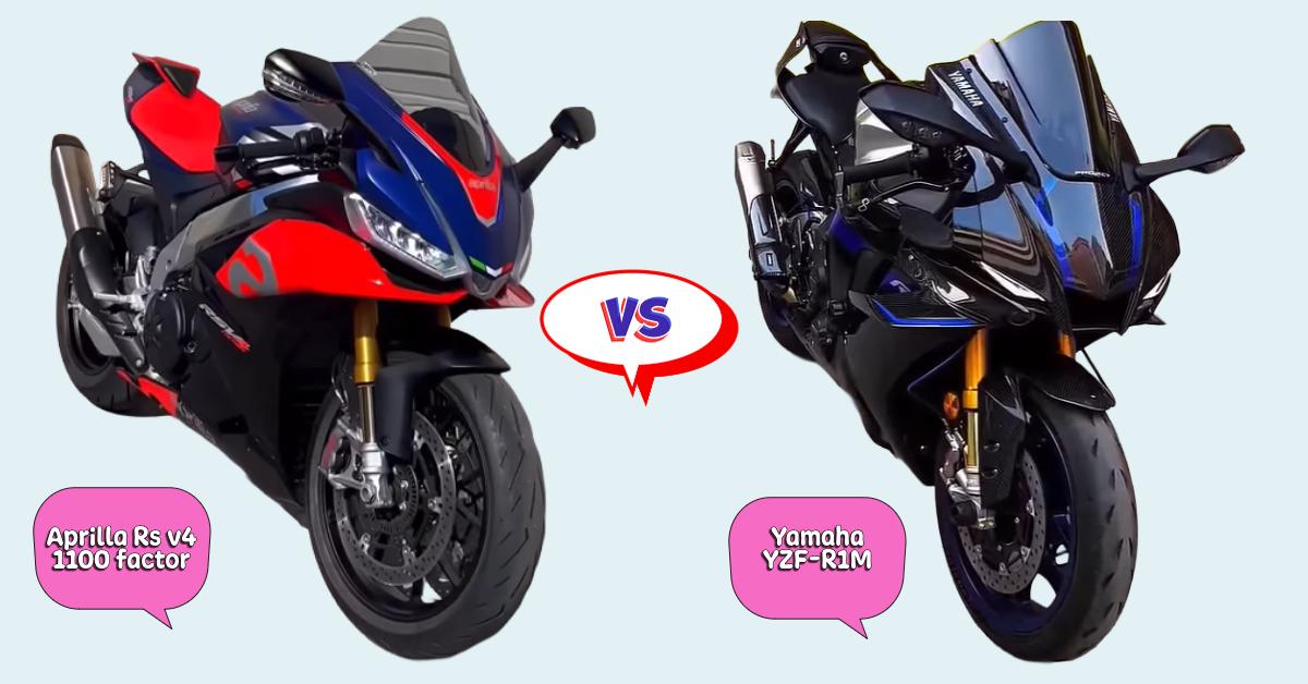 Aprilla Rs v4 1100 factor vs Yamaha YZF-R1M